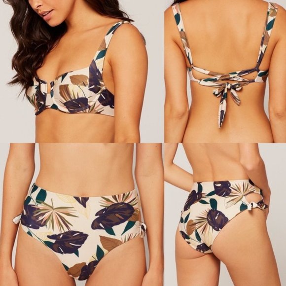 L*Space Camellia + Bummin Bottom Bikini Set NWT - Picture 2 of 10